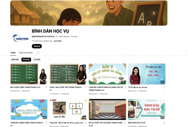 Số hóa bài giảng để học viên vừa lên rẫy vừa ôn bài