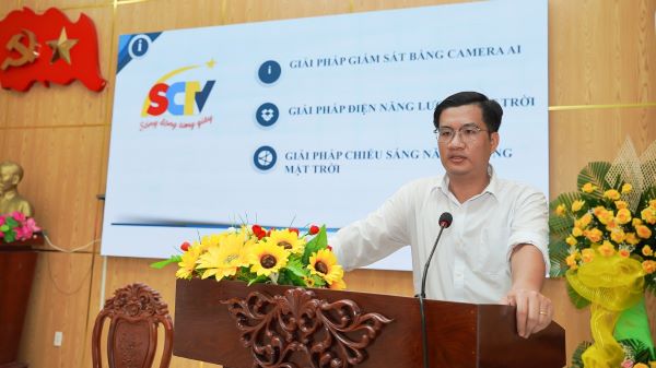 Ông Nguyễn Hữu Truyền Trưởng phòng Kỹ thuật SCTV giới thiệu về các giải pháp số
