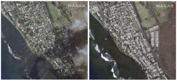 Cảnh tượng như ngày tận thế khi cháy rừng thiêu rụi thị trấn nghỉ dưỡng ở Hawaii