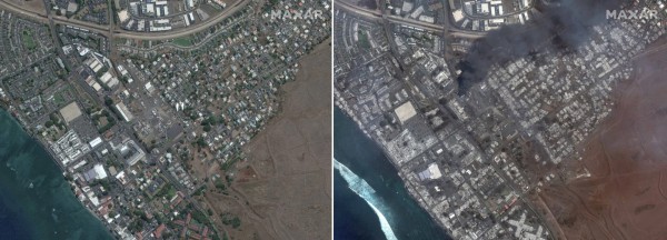 Cảnh tượng như ngày tận thế khi cháy rừng thiêu rụi thị trấn nghỉ dưỡng ở Hawaii
