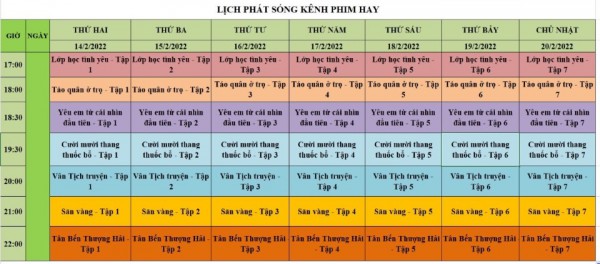 SCTV chính thức khai thác và vận hành kênh Phim Hay từ ngày 14/02/2022 SCTV chính thức khai thác và vận hành kênh Phim Hay từ ngày 14/02/2022